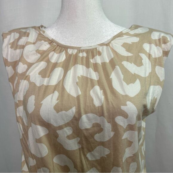 NWT LuLaRoe Serenity Maxi Dress Women’s Size Small Animal Print Cream Beige S/L - Picture 5 of 12